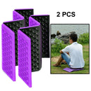 2 PCS Portable Folding Mobile Cellular Massage Cushion Outdoors Damp Proof Picnic Seat Mats EVA Pad(Purple)