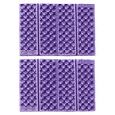 2 PCS Portable Folding Mobile Cellular Massage Cushion Outdoors Damp Proof Picnic Seat Mats EVA Pad(Purple)