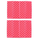2 PCS Portable Folding Mobile Cellular Massage Cushion Outdoors Damp Proof Picnic Seat Mats EVA Pad(Red)