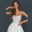 Women Sleeveless Sling Dress Slim Halter Dress (Color:White Size:M)