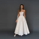 Women Sleeveless Sling Dress Slim Halter Dress (Color:White Size:L)