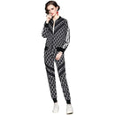 Ladies Slim Breathable Printing Suit (M)