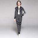 Ladies Slim Breathable Printing Suit (M)