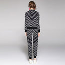 Ladies Slim Breathable Printing Suit (M)