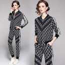 Ladies Slim Breathable Printing Suit (XL)