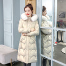 Mid-length Thickening Down Padded Jacket (Color:Champagne Size:M)