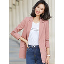 British Style Casual All-match Ladies Blazer (Color:Pink Size:M)