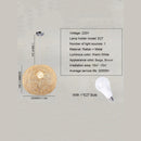 YWXLight Creative Garden Hemp Ball Pendant Light Rattan Art Linen Thread Bird Nest Ball LED Hang Lamp (White)