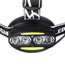 YWXLight waterproof XML-T6 COB 8LED headlight outdoor headlights USB charging rechargeable headlights red light