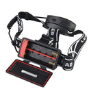 YWXLight waterproof XML-T6 COB 8LED headlight outdoor headlights USB charging rechargeable headlights red light