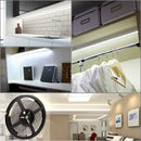 YWXLLight US Plug Waterproof Led Strip Lights SMD 2835 5M 300leds 60leds/m White Flexible Lighting Tape Lights (Cold white)