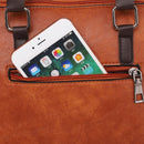 4 in 1 Crazy Horse Texture PU Leather Shoulder Bag Ladies Handbag Messenger Bag with Tassel (Black)