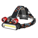 YWXLight 2000 Lumens Adjustable Brightness Rechargeable 3 Modes LED Headlights (Red)