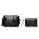 3 in 1 Casual PU Shoulder Bag Ladies Handbag Messenger Bag