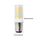 10 PCS YWXLight BA15D 5W 2835SMD 51LEDs Ceramics Light LED Corn Light, AC 220-240V (Warm White)