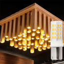 10 PCS YWXLight BA15D 5W 2835SMD 51LEDs Ceramics Light LED Corn Light, AC 220-240V (Warm White)