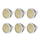 6 PCS YWXLight 7W 2835SMD LED Light Bulb MR16 Medium Standard Base LED Spotlight, AC/DC 12V (Natural White)