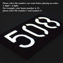 YWXLight 0.36W Solar Powered Wall Mount 6 LEDs Lighting Doorplate Lamp House Number Porch Lights with Solar Pannel(3)