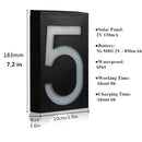 YWXLight 0.36W Solar Powered Wall Mount 6 LEDs Lighting Doorplate Lamp House Number Porch Lights with Solar Pannel(5)