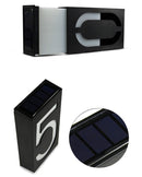 YWXLight 0.36W Solar Powered Wall Mount 6 LEDs Lighting Doorplate Lamp House Number Porch Lights with Solar Pannel(9)