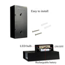 YWXLight 0.36W Solar Powered Wall Mount 6 LEDs Lighting Doorplate Lamp House Number Porch Lights with Solar Pannel(9)