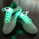 YWXLight 1 Pair 2W 80cm Glow Shoelaces LED Sport Shoe Laces Glow Stick Flashing Neon Luminous (Green Light)