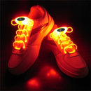 YWXLight 1 Pair 2W 80cm Glow Shoelaces LED Sport Shoe Laces Glow Stick Flashing Neon Luminous (Red Light)