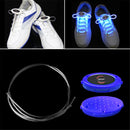 YWXLight 1 Pair 2W 80cm Glow Shoelaces LED Sport Shoe Laces Glow Stick Flashing Neon Luminous (White Light)