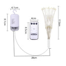 YWXLight Foldable Bouquet Shape LED String Lights Firework Battery Operated Decorative Fairy Lights for Garland Patio Wedding Parties (Warm White)