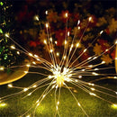 YWXLight Foldable Bouquet Shape LED String Lights Firework Battery Operated Decorative Fairy Lights for Garland Patio Wedding Parties (Warm White)