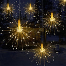 YWXLight Foldable Bouquet Shape LED String Lights Firework Battery Operated Decorative Fairy Lights for Garland Patio Wedding Parties (Warm White)