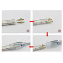 YWXLight LED Neon Flex Waterproof EU Plug 5M 600LED 5730 SMD 72 Watts White DIP Led Neon Ribbon AC 220-240V (Cold White)