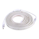 YWXLight LED Neon Flex Waterproof EU Plug 5M 600LED 5730 SMD 72 Watts White DIP Led Neon Ribbon AC 220-240V(Warm White)