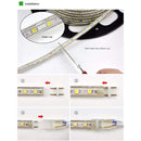 YWXLight LED Neon Flex Waterproof EU Plug 5M 600LED 5730 SMD 72 Watts White DIP Led Neon Ribbon AC 220-240V(Warm White)