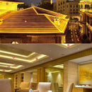 YWXLight LED Neon Flex Waterproof EU Plug 5M 600LED 5730 SMD 72 Watts White DIP Led Neon Ribbon AC 220-240V(Warm White)