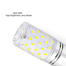 YWXLight E12 LED Bulbs, 8W LED Candelabra Bulb 70 Watt Equivalent, 700lm, Decorative Candle Base E27 Corn Non-Dimmable LED Chandelier Bulbs LED Lamp 4PCS (Cold white)