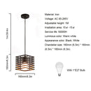 YWXLight LED Lights Chandelier Creative Personality Industrial Wind For Living Room Kitchen Home Decoration Hanging Lamp (Black)