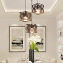 YWXLight LED Lights Chandelier Creative Personality Industrial Wind For Living Room Kitchen Home Decoration Hanging Lamp (Black)
