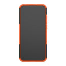 Tire Texture TPU+PC Shockproof Phone Case for Huawei Honor 8A / Y6 2019, with Holder (Orange)
