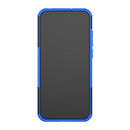 Tire Texture TPU+PC Shockproof Phone Case for Huawei Honor 8A / Y6 2019, with Holder (Blue)