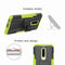 Tire Texture TPU+PC Shockproof Phone Case for OnePlus 7, with Holder (Orange)