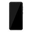 Tire Texture TPU+PC Shockproof Phone Case for Galaxy A50 / A20 / A30, with Holder (Black)