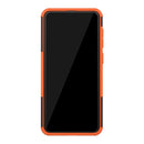 Tire Texture TPU+PC Shockproof Phone Case for Galaxy A50 / A20 / A30, with Holder (Orange)