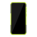 Tire Texture TPU+PC Shockproof Phone Case for Galaxy A50 / A20 / A30, with Holder (Green)
