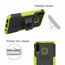 Tire Texture TPU+PC Shockproof Phone Case for Galaxy A50 / A20 / A30, with Holder (Red)