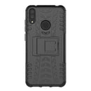 Tire Texture TPU+PC Shockproof Case for Huawei Y7 Pro 2019 / Enjoy 9, with Holder (Black)