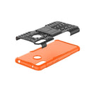 Tire Texture TPU+PC Shockproof Case for Huawei Y7 Pro 2019 / Enjoy 9, with Holder (Orange)