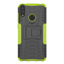 Tire Texture TPU+PC Shockproof Case for Huawei Y7 Pro 2019 / Enjoy 9, with Holder (Green)