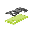 Tire Texture TPU+PC Shockproof Case for Huawei Y7 Pro 2019 / Enjoy 9, with Holder (Green)