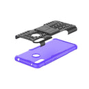 Tire Texture TPU+PC Shockproof Case for Huawei Y7 Pro 2019 / Enjoy 9, with Holder (Purple)